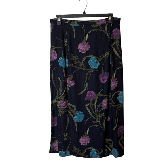 Vtg Lane Bryant Y2K Floral Maxi Wrap Skirt Size 18 Whimsigoth Fairy Grunge Boho - Picture 1 of 6
